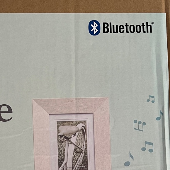 NIB WIRELESS Round Wood Speaker Table - Picture 8 of 11